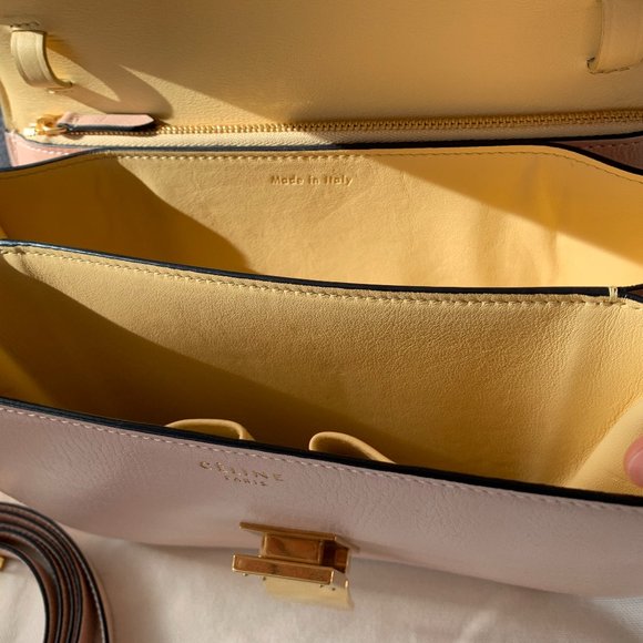 Authentic CELINE Goatskin Medium Classic Box Flap - Picture 6 of 10